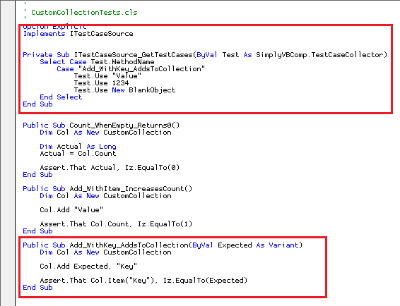 ITestCaseSource Example